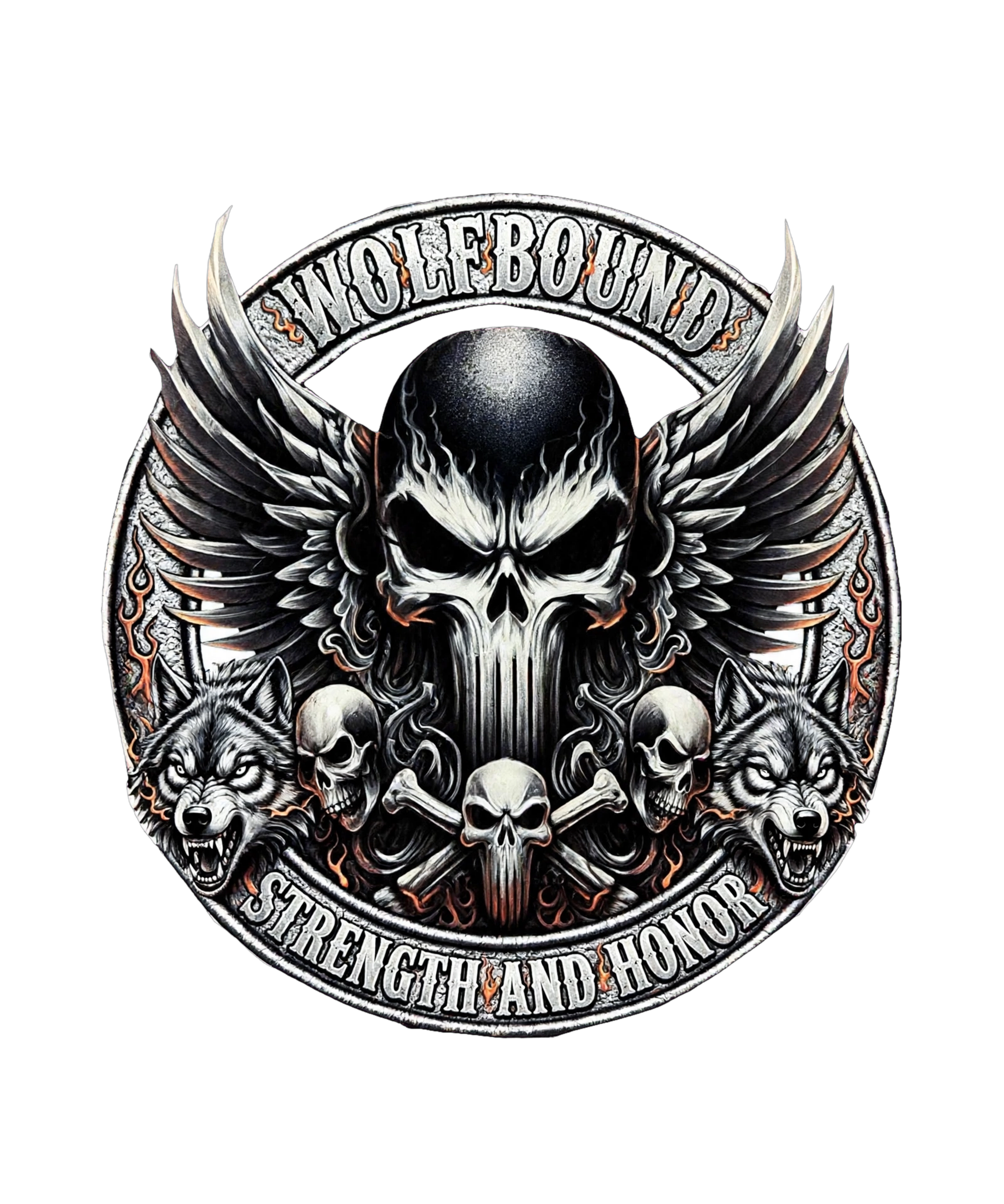 WOLFBOUND Strength And Honor Premium Tee.